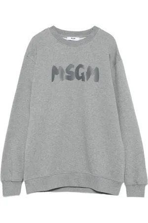 Msgm Logo-print fleece sweatshirt