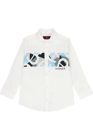 Aigner Logo-print geometric shirt