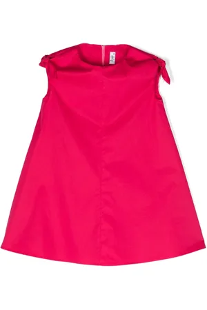 Il gufo Knot-detailing poplin dress