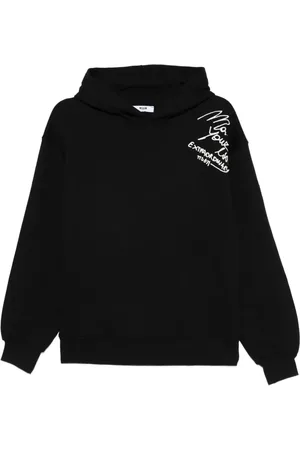 Msgm Logo-embroidered hoodie