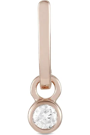 LB Exclusive 14K rose gold diamond earrings