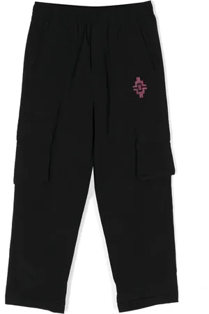 MARCELO BURLON Logo-embroidered cargo track pants