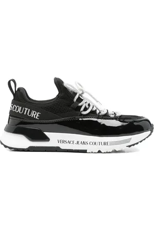 VERSACE Mesh-panel lace-up sneakers