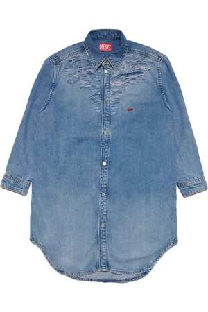 Diesel Deblex-FS-J distressed denim dress
