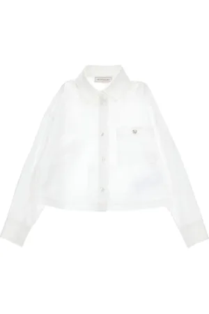 MONNALISA Embroidered-detail shirt