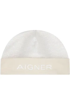 Aigner Logo-pattern baby hat
