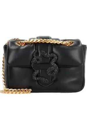 Roberto Cavalli Snake-embellishment shoulder bag