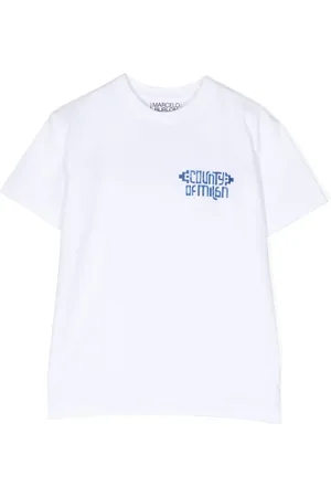 MARCELO BURLON Slogan-print cotton T-shirt