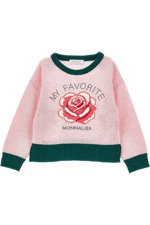 MONNALISA Rose-motif sweater