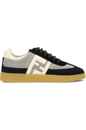 Fendi Suede-leather logo sneakers