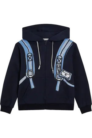 Dolce & Gabbana Backpack-print zip-up hoodie