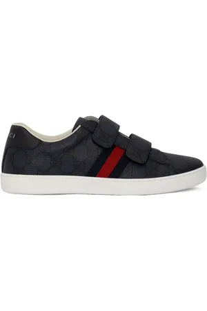Gucci Monogram double strap sneakers