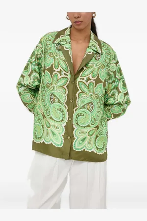 LUISA SPAGNOLI Paisley-print button-down shirt