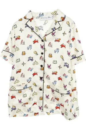 Dior 2010s Zodiac pixel-print shirt