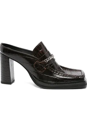 MARTINE ROSE 90mm square-toe pumps