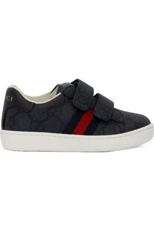 Gucci Monogram double strap sneakers