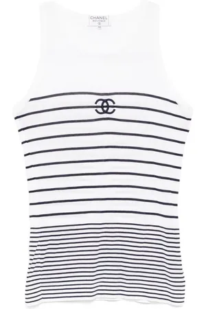 CHANEL 1990-2000s sleeveless tank top