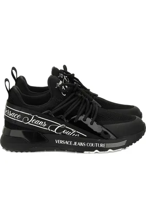 VERSACE Logo-detail lace-up sneakers
