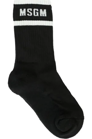 Msgm Logo-embroidered socks