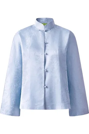 SHANGHAI TANG Floral-jacquard shirt