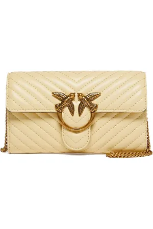 Pinko Mini Love Bag quilted bird-embellished shoulder bag