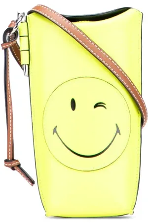 Loewe 2020 Smooth Calfskin Smiley Face Gate Pocket crossbody bag