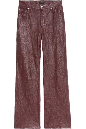 Zadig & Voltaire Crumpled leather trousers