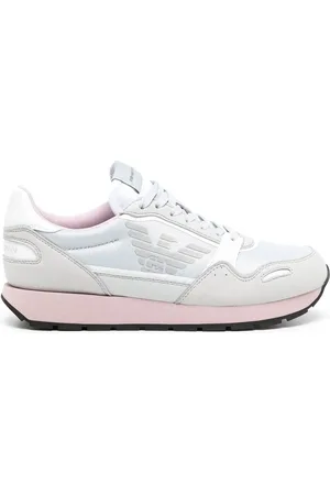 Emporio Armani Panelled logo-print sneakers