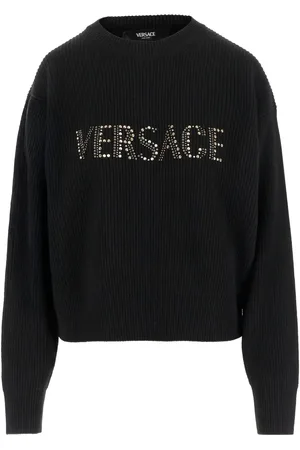 VERSACE Ribbed embellished sweater