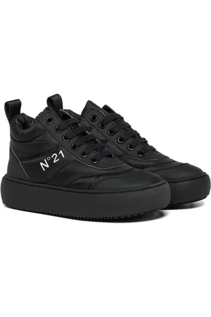 Nº21 Logo-print quilted sneakers