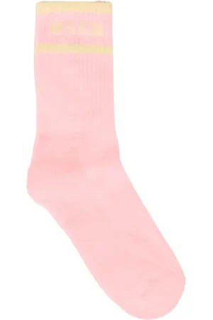 Msgm Logo-embroidered socks