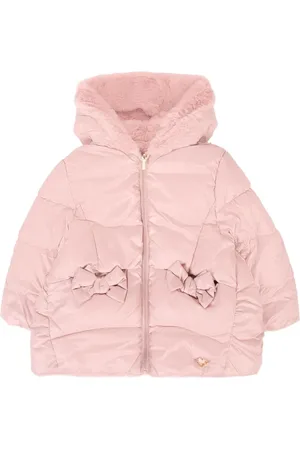 Mayoral Reversible bow-detail quilted jacket