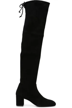 Stuart Weitzman Yulianaland 60mm tie-fastening suede boots