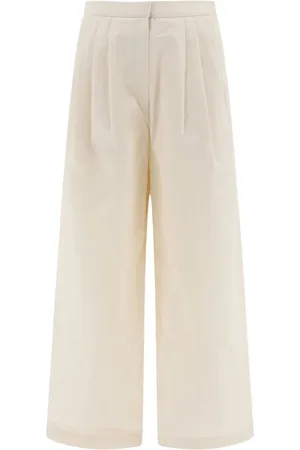 The Loom Pleated cotton trousers