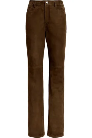 Proenza Schouler Suede straight-leg trousers