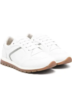 Brunello Cucinelli Monili-chain leather sneakers