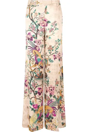 Roberto Cavalli Pheasant floral-print trousers