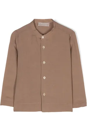 LA STUPENDERIA Slub-texture shirt