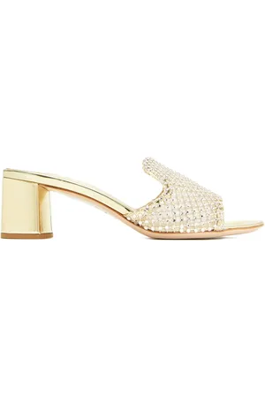LE SILLA Crystal-embellished block-heel sandals