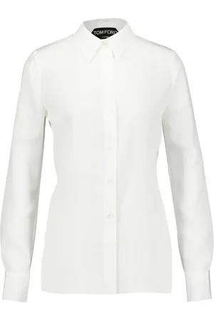 Tom Ford Long-sleeved satin-weave shirt