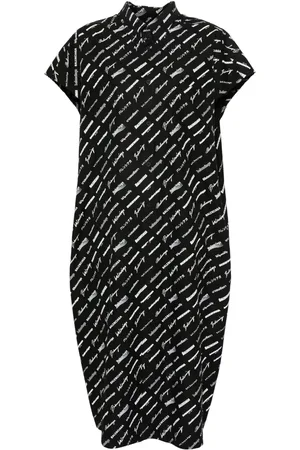 Balenciaga Logo-print shirt dress