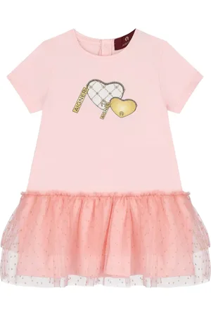 Aigner Heart-appliqué tulle dress