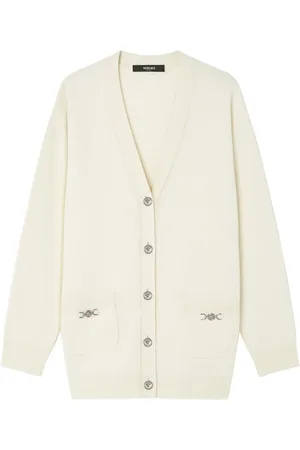 VERSACE Oversized V-neck cardigan