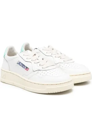 Autry Medalist contrast-heel low-top leather sneakers