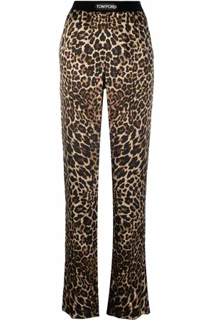 Tom Ford Leopard-print straight-leg trousers