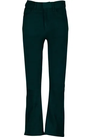 Paula High-rise flared suede pants