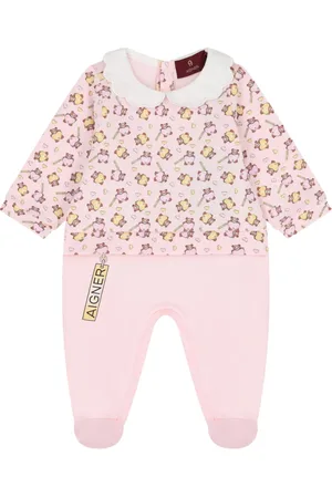 Aigner Teddy-bear print pajamas