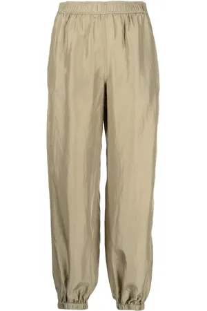SEMICOUTURE Elasticated-waist cropped trousers