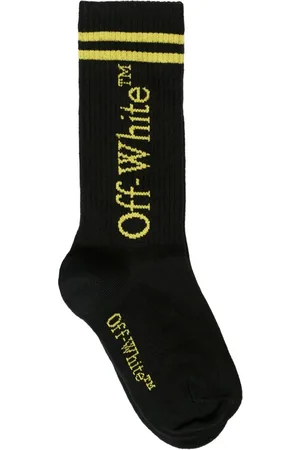 OFF-WHITE Striped ribbed socks
