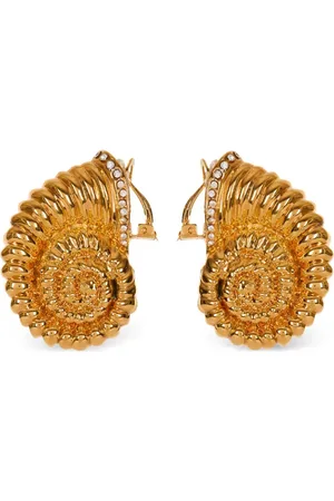 Balmain Snail rhinestone earrings